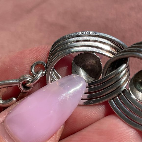 Vintage Retro Sterling Silver Bracelet (Harry S. Bick) - Picture 3 of 8